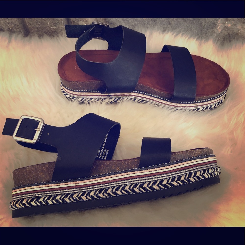 London Rag Platform Sandals